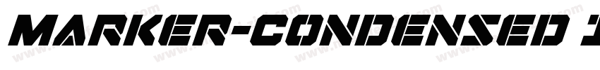 Marker-Condensed Italic字体转换